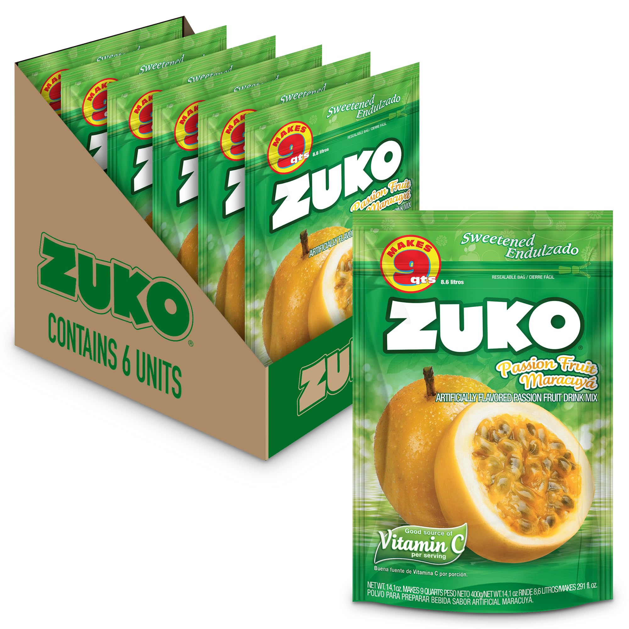 善Passion Fruit,Sugar Skull,Vanilla Amazon.com: Zuko Passion Fruit Instant Powder Drink Family Pack